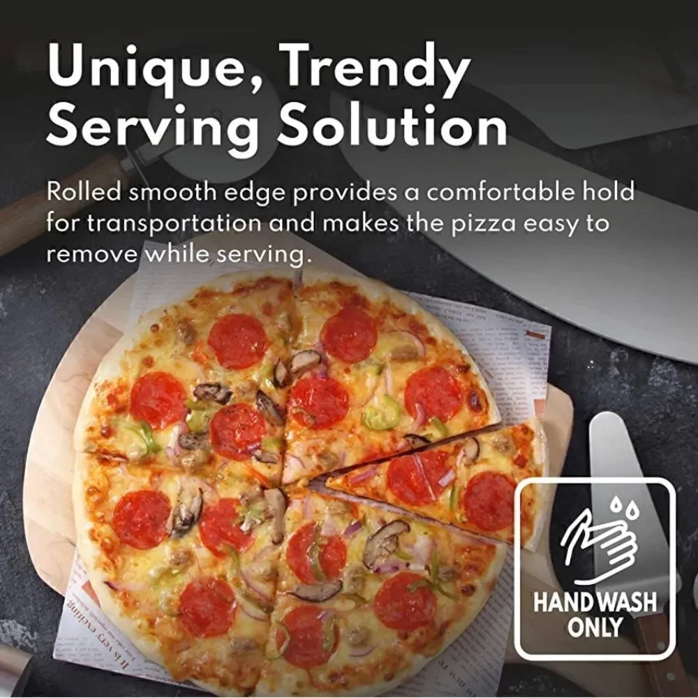 COPY 1- Restaurant-Grade Aluminum Pizza Pan, Tray, Coupe Style, 8-Inch, 6 pack
